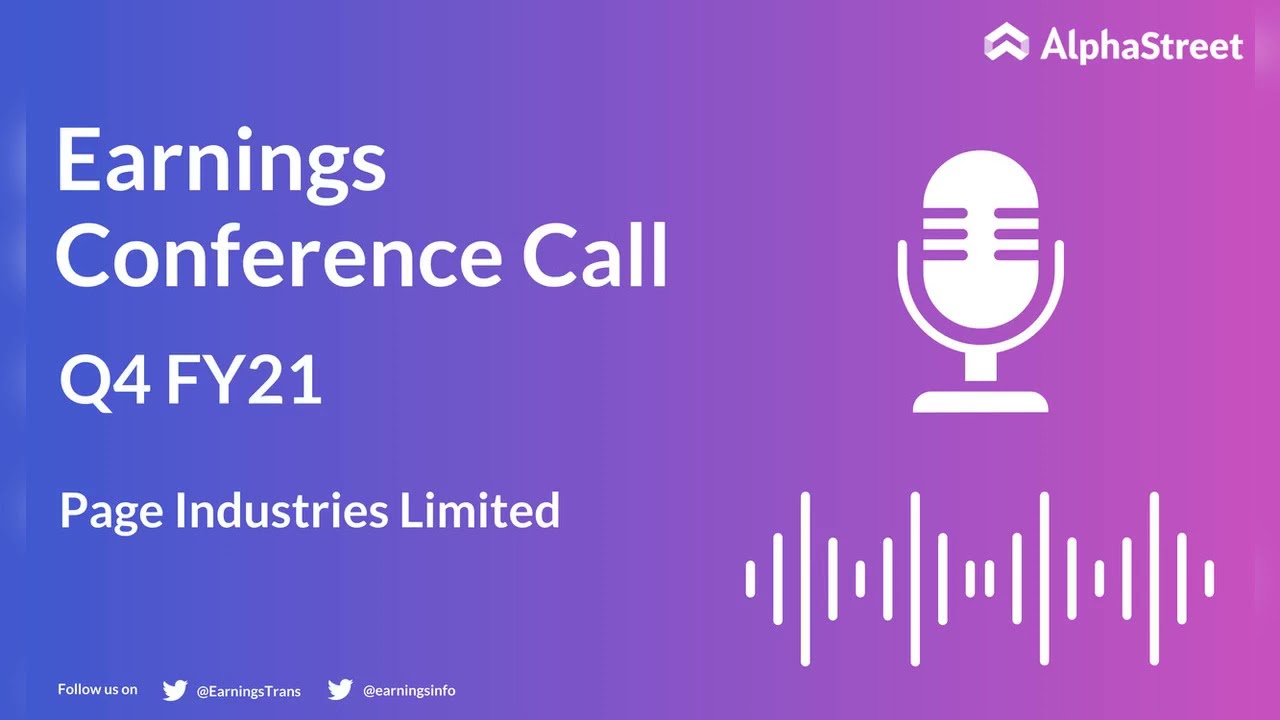 PAGEIND Stock | Page Industries Limited Q4 FY21 Earnings Call