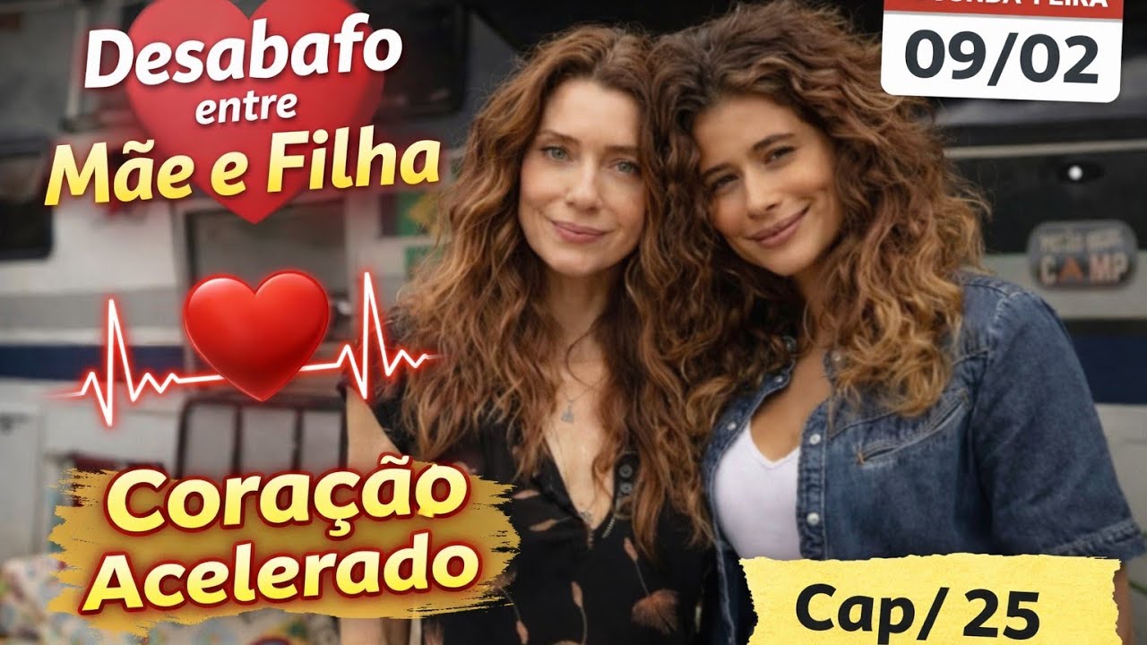 Coração acelerado: segunda feira 09/02/2026 capítulo 25 hoje 