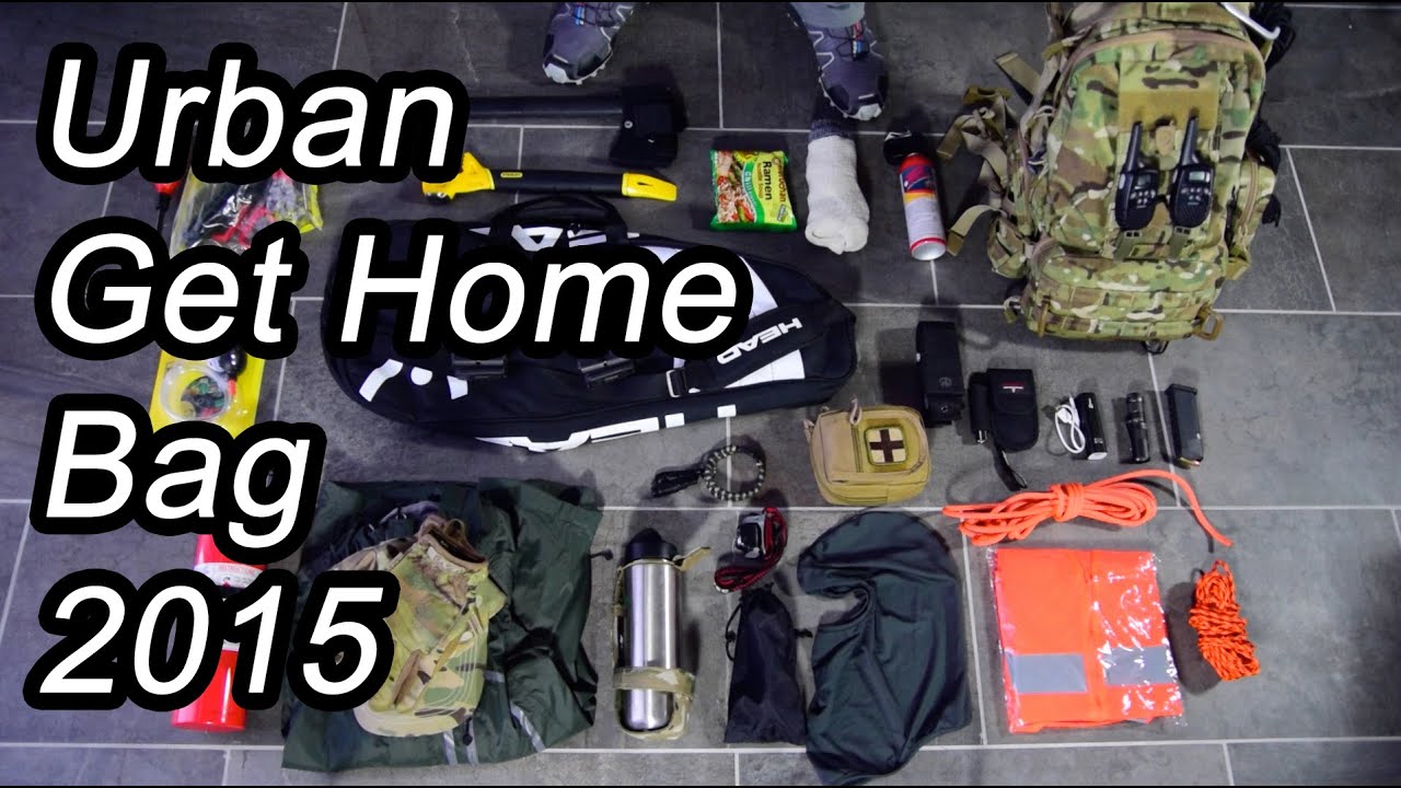 Urban Get Home Bag - emergency car bag - bug out bag alternative