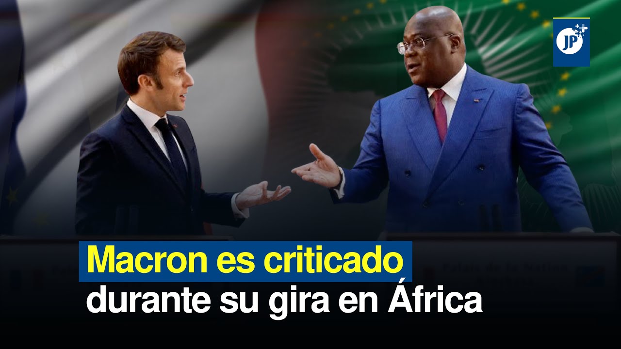 Macron es criticado durante su gira en África