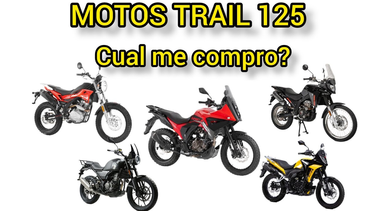 LAS 5 MEJORES MOTOS TRAIL DE 125 C.C. PARA APRENDER EN CAMPO. Aptas para el carné de coche.