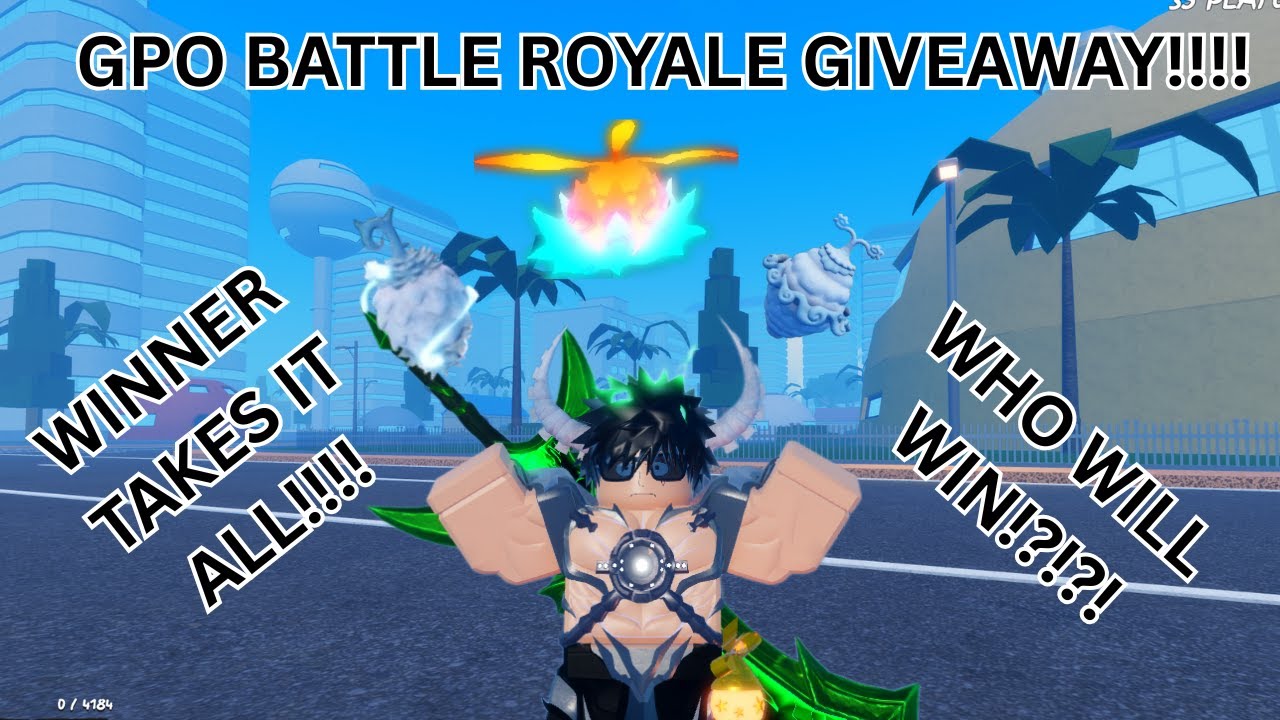 [GPO] I Hosted A Battle Royale Giveaway In Grand Piece Online For A Mythical Fruit! WINNER TAKES ALL