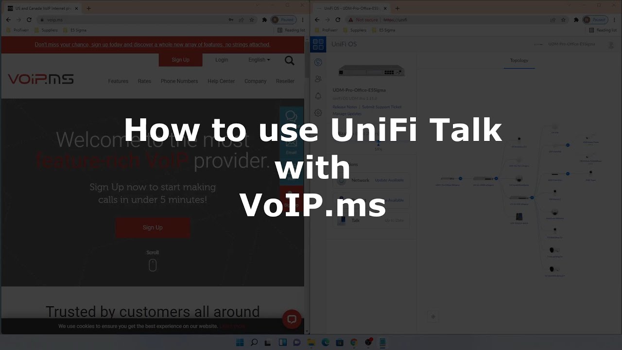 Как использовать UniFi Talk от Ubiquiti с VoIP.ms!