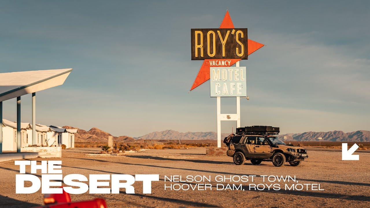 MOJAVE DESERT | On Our Way to California | Hoover Dam, Nelson Ghost Town, Roys Motel