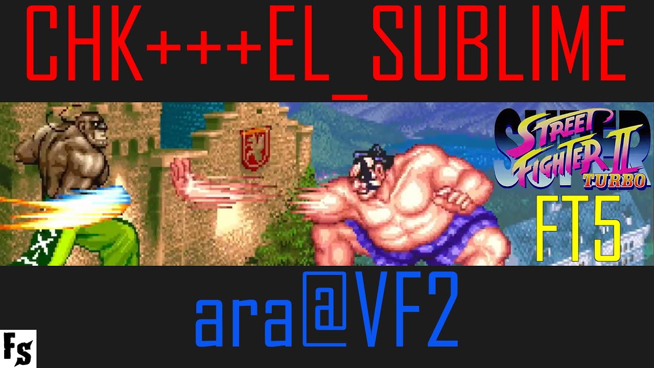 Super Street Fighter 2 Turbo - CHK+++EL_SUBLIME [Dee Jay] vs ara@VF2 [E. Honda] (Fightcade FT5)