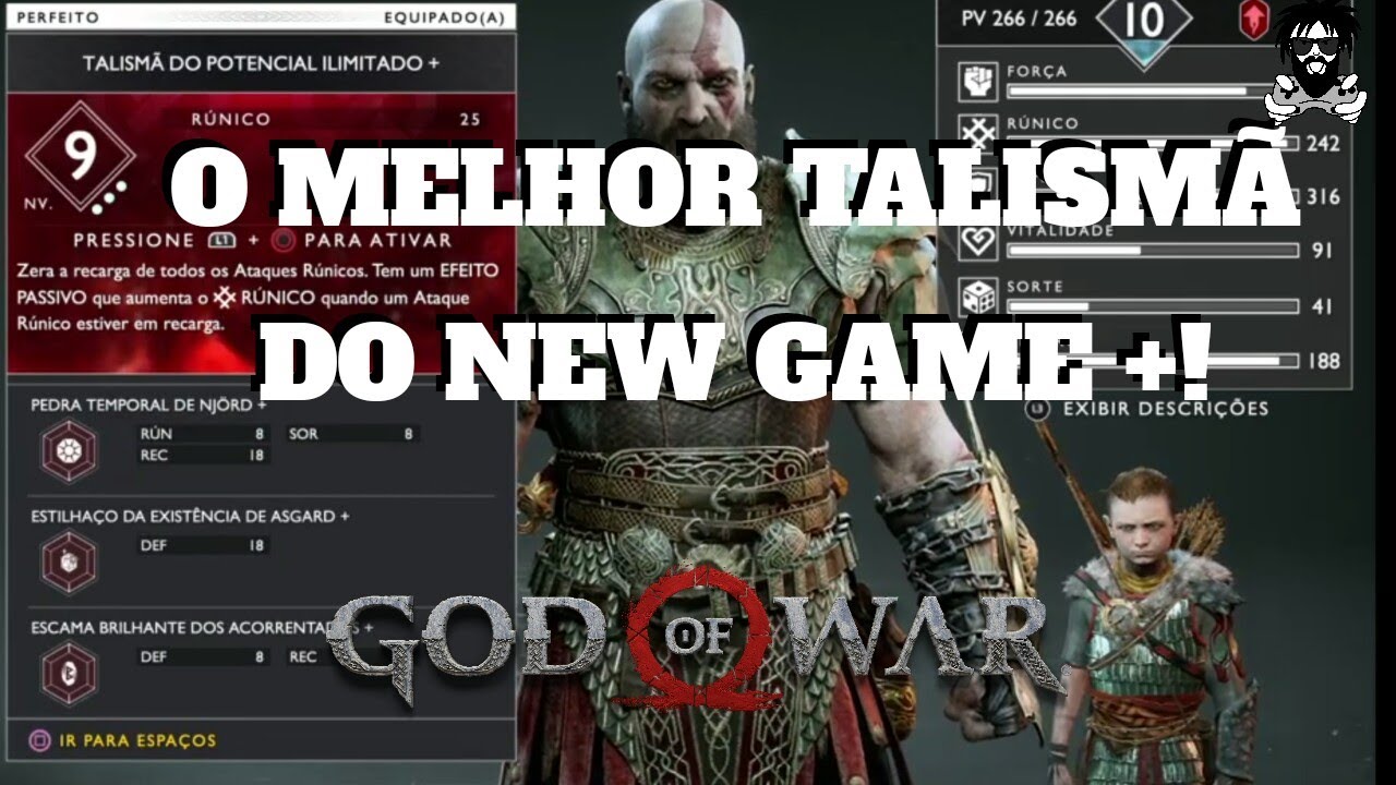O melhor Talismã do New Game + do God of War! (batalha no Hard)
