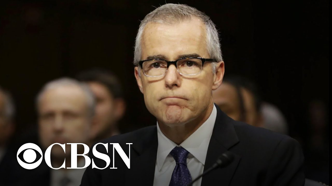 DOJ may pursue charges against former FBI official Andrew McCabe