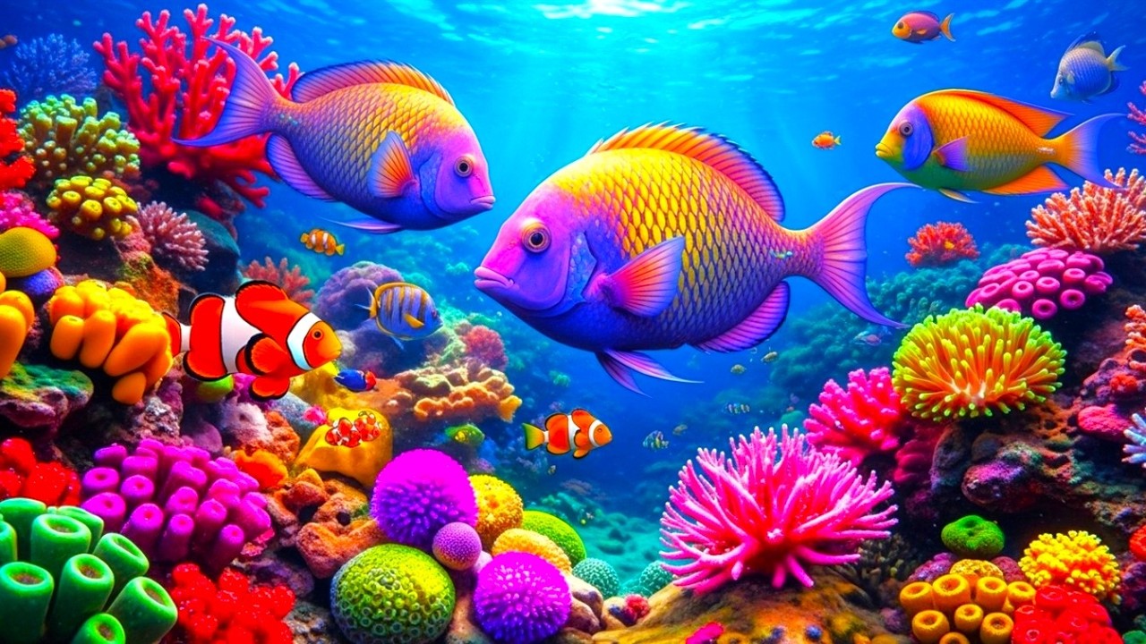 The Best 4K Aquarium - Dive Into The Mesmerizing Underwater Realm, Sea Jellyfish, Coral Reefs. #7