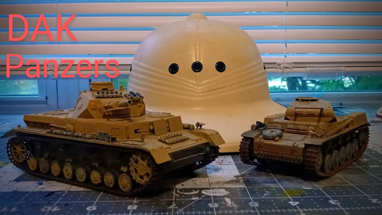 Tamiya 1/35 scale DAK armor panzers 2 and 4