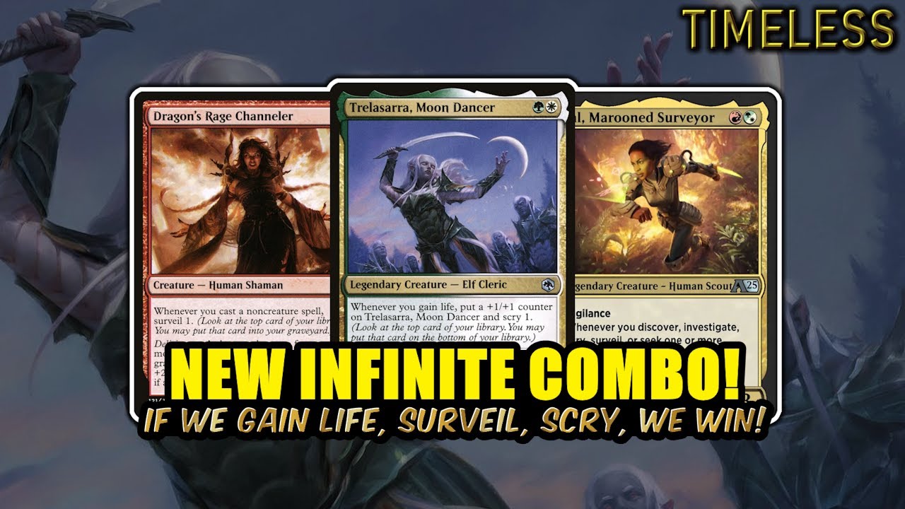 New Infinite Combo! Win Through a Single Surveil? – Naya Trelala Combo | Timeless BO3 | MTG Arena