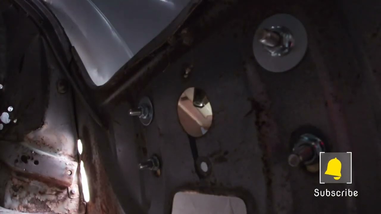 1959 VW Bug Restoration Episode 3 Hood Latch, Cable and Handle Install