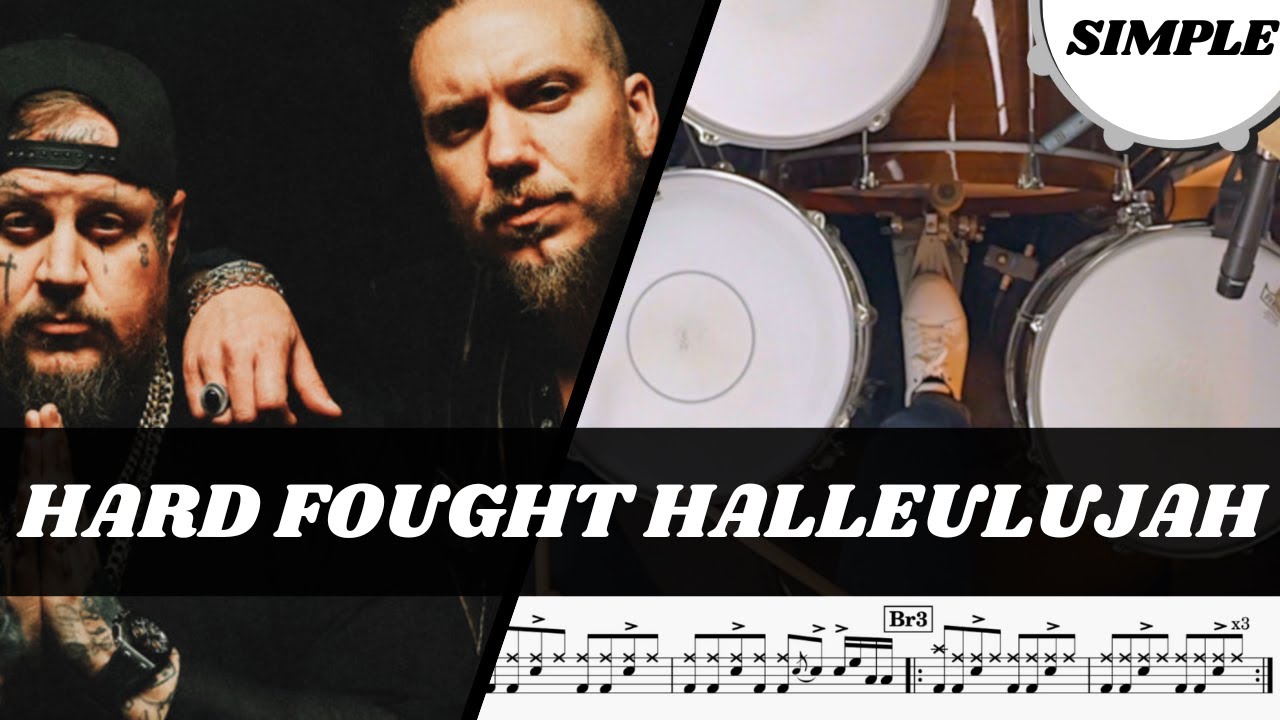 Hard Fought Hallelujah - Simple Drums w/Notation