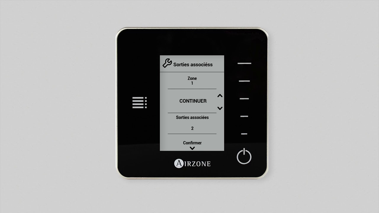 Comment configurer le thermostat Airzone Think Filaire