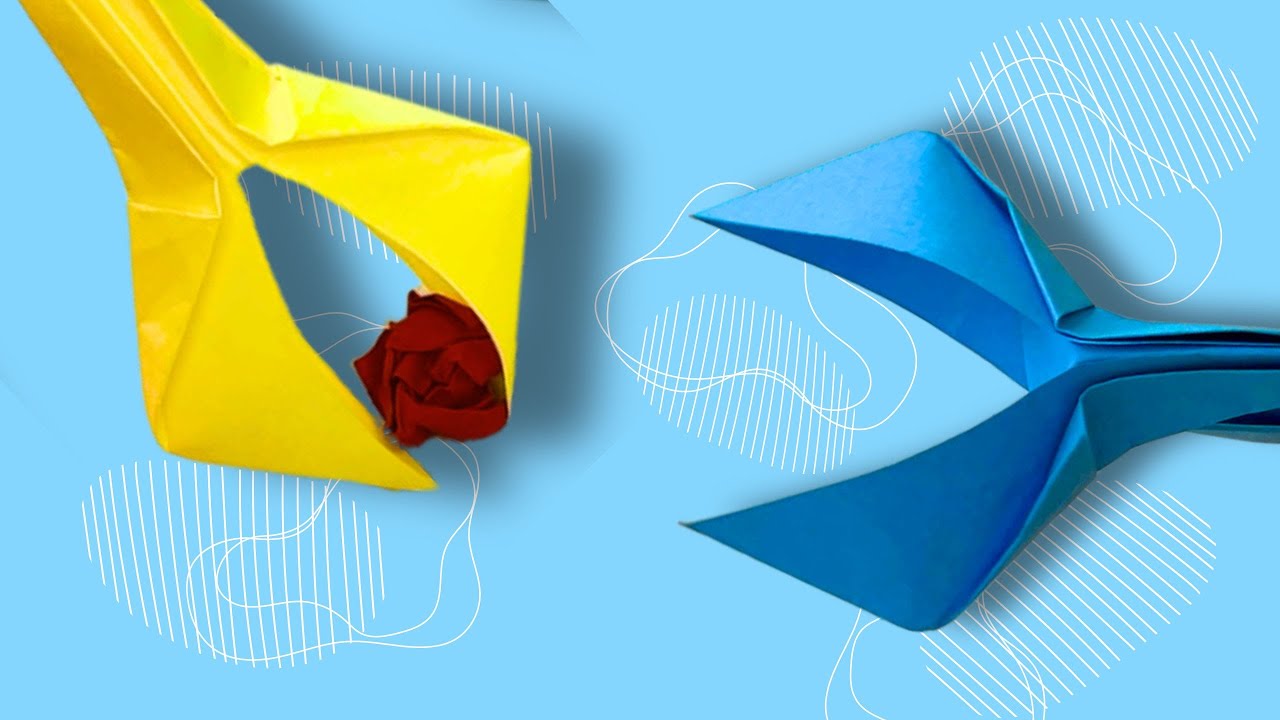 Manualidades con papel. Origami tutorial de papel