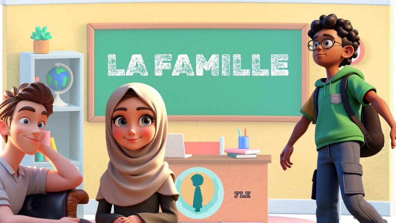 Apprendre la famille en français 👨‍👩‍👧‍👦 | FLE enfants