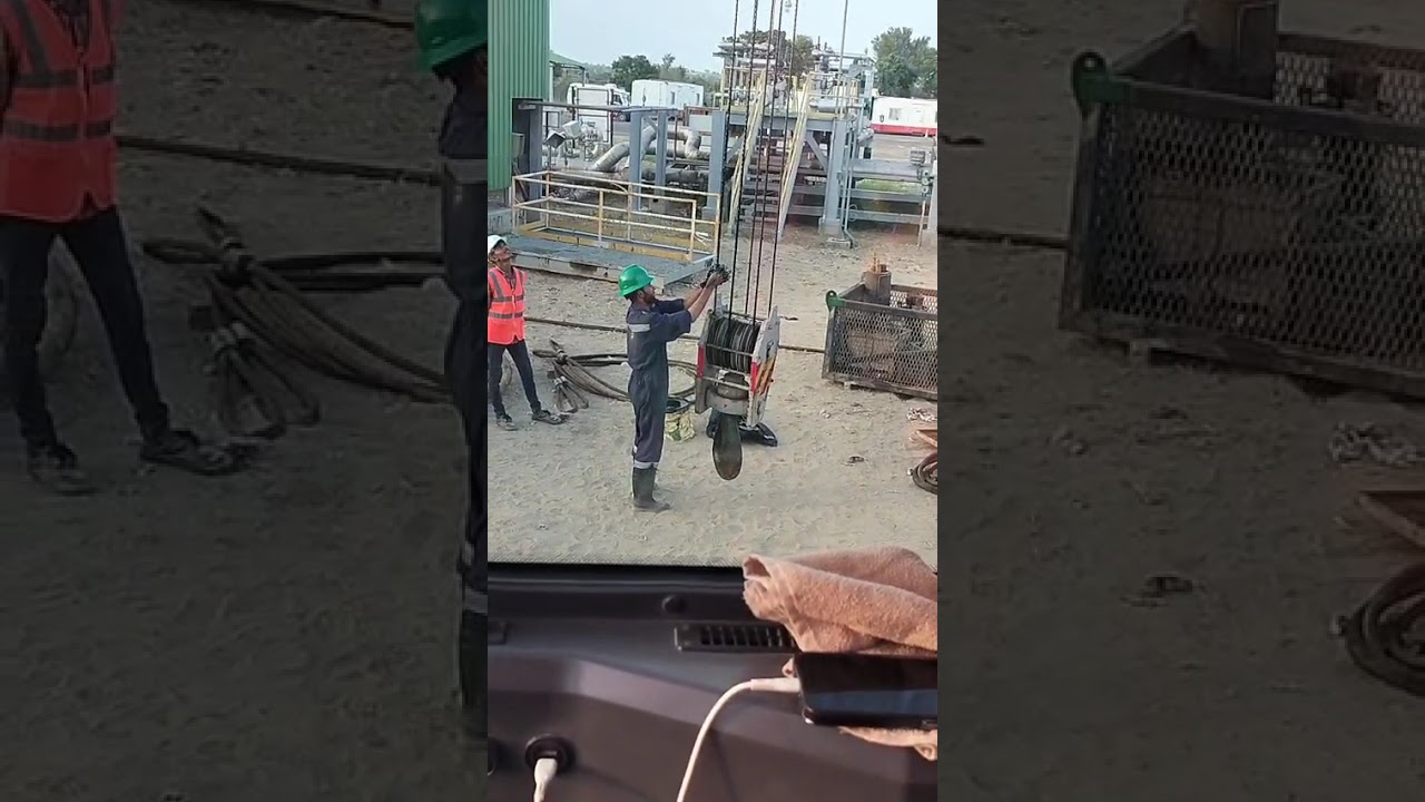 Applying Cardium Grease on Crane Wire Rope | Heavy Duty Maintenance 