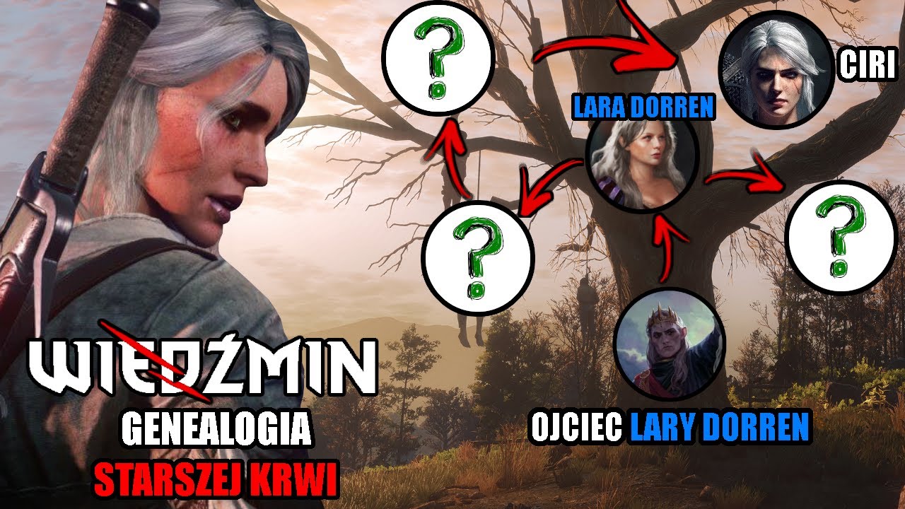 GENEALOGIA Starszej Krwi - Dlaczego CIRI Otrzymała GEN LARY? | Wiedźmin