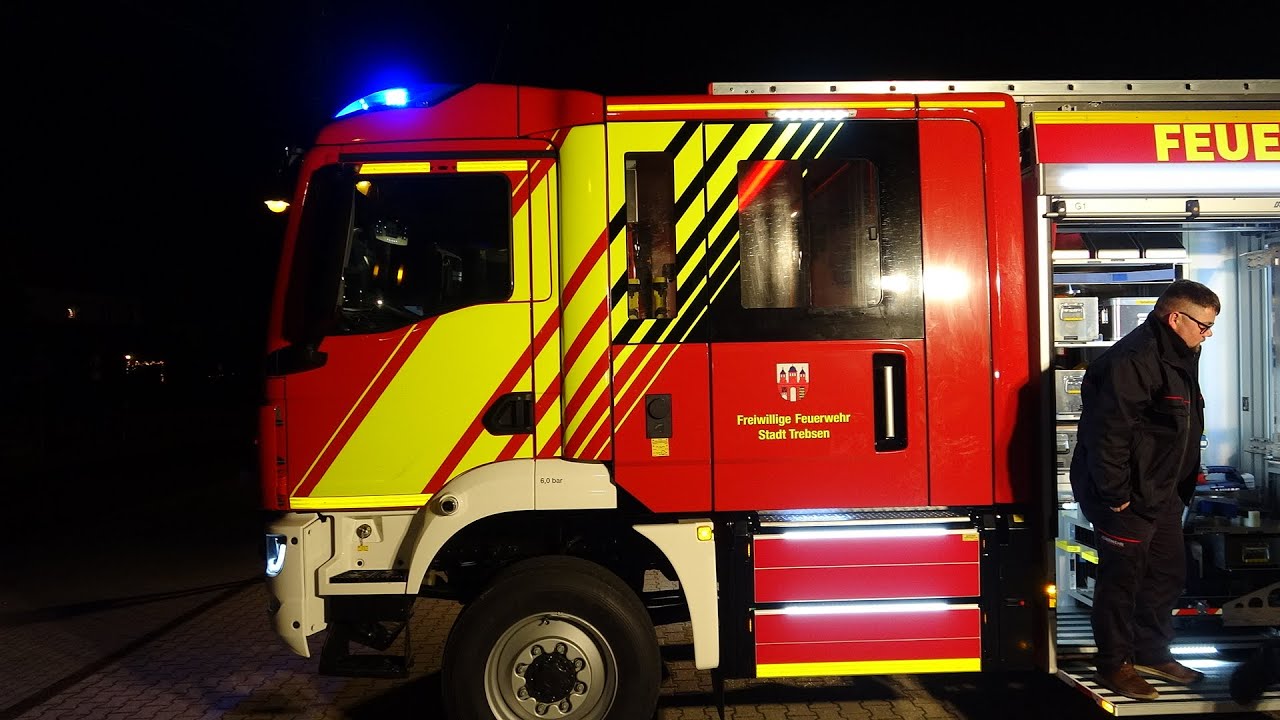 Ankunft neues HLF 20 Freiwillige Feuerwehr Trebsen