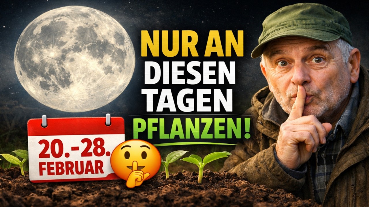 NUR AN DIESEN TAGEN PFLANZEN! 🤫 Der Mondkalender für Gartenfreunde – Ende Februar 2026.