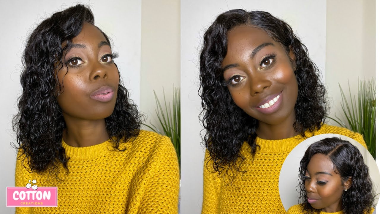 Tint lace with Sally Hansen Airbrush Leg Spray | Amazon Lace front wig | Yayaku Wavy Bob