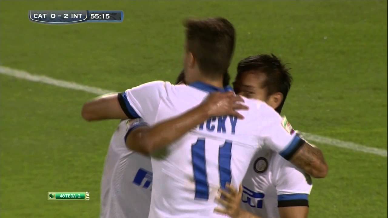 Gol di Nagatomo - Catania vs. Inter (0:3)
