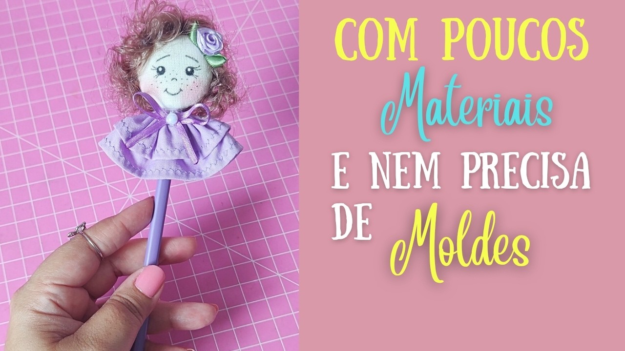 Fiz com poucos materiais! NÃO precisa imprimir moldes! 😉