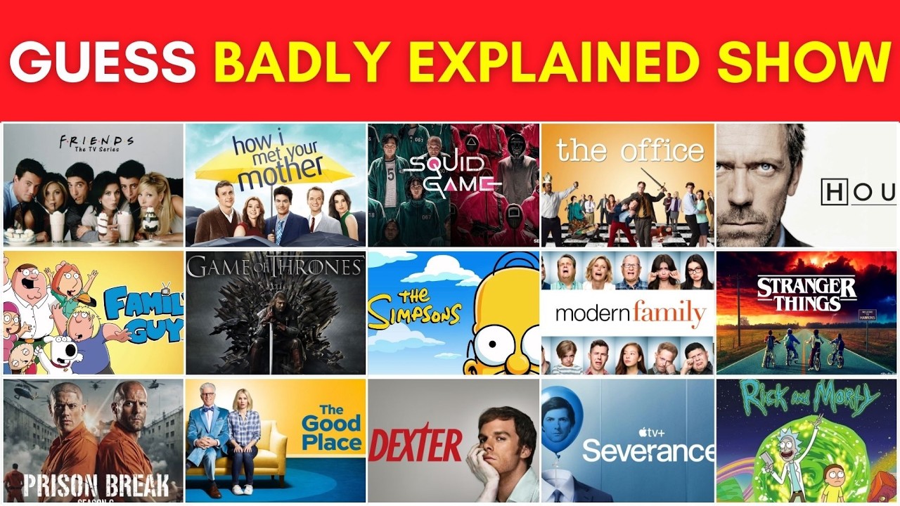 Guess the Badly Explained TV Show! 📺🍿| 80 TV Shows | TV Show Quiz Challenge