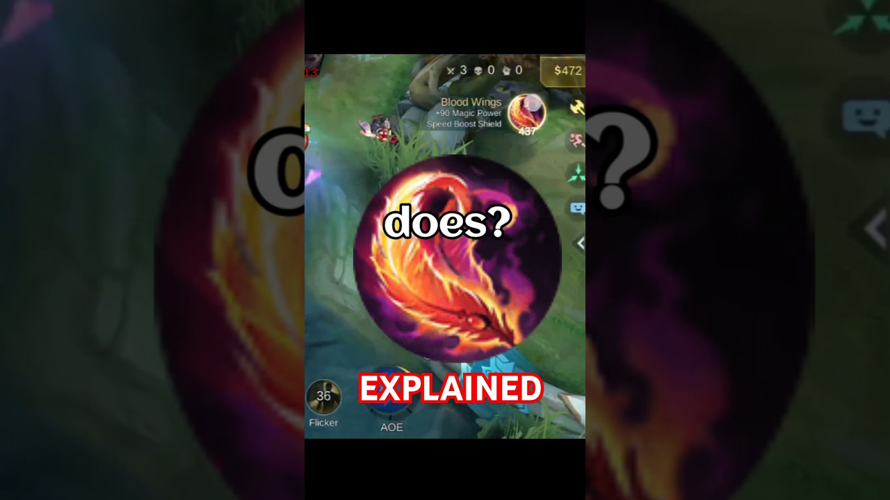 How Blood Wings Works? #mlbb #mobilelegends #shorts