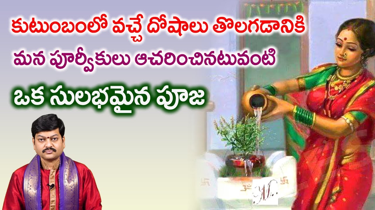 కుటుంబంలో వచ్చే దోషాలు తొలగడానికి మన పూర్వీకులు ఆచరించినటువంటి ఒక సులభమైన పూజ By Shri Tejaswi Sharma