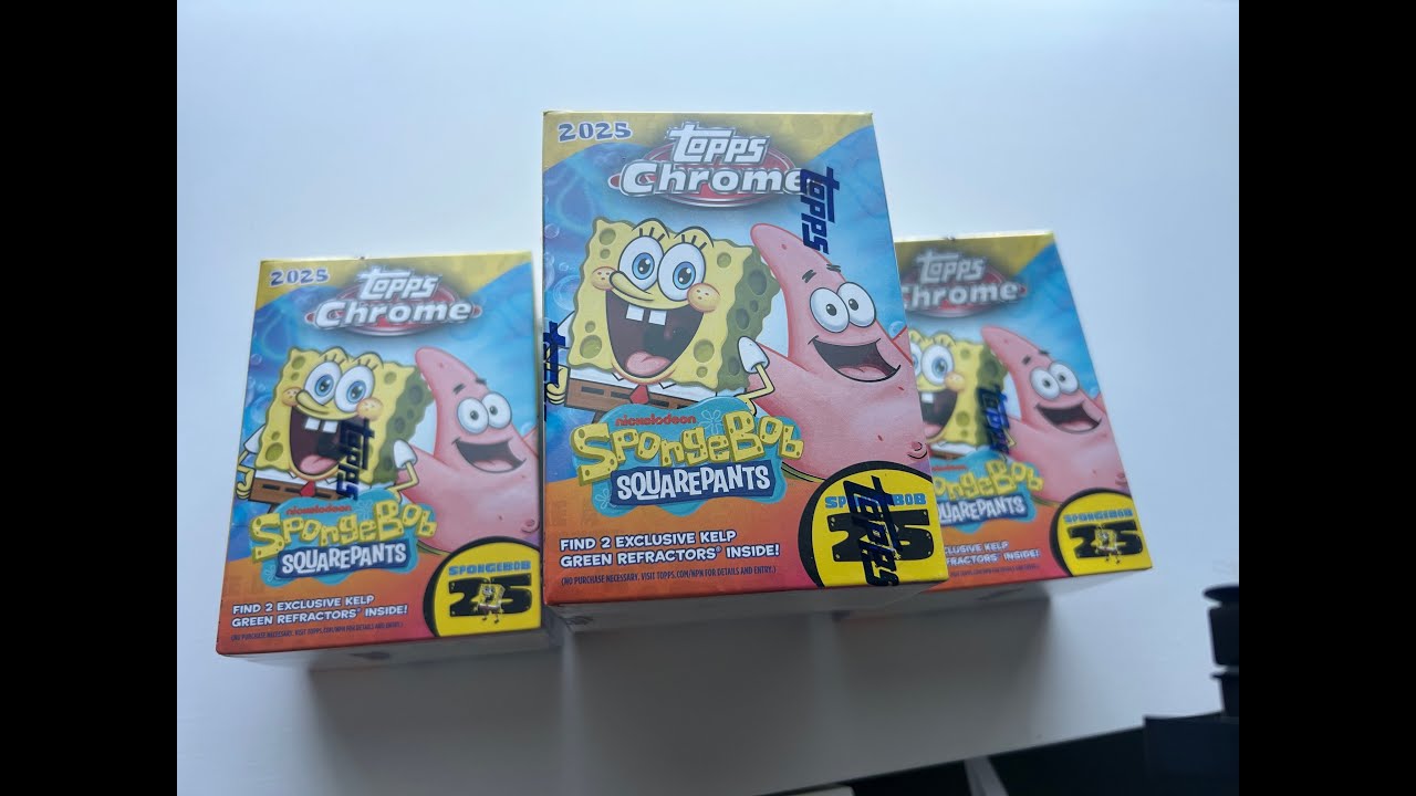 2025 Spongebob Topps Chrome Blasters!