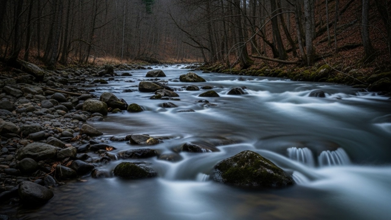 ASMR Peaceful River for Sleep 🌊 Pure Water Flow &ndash; No Birds, No Music