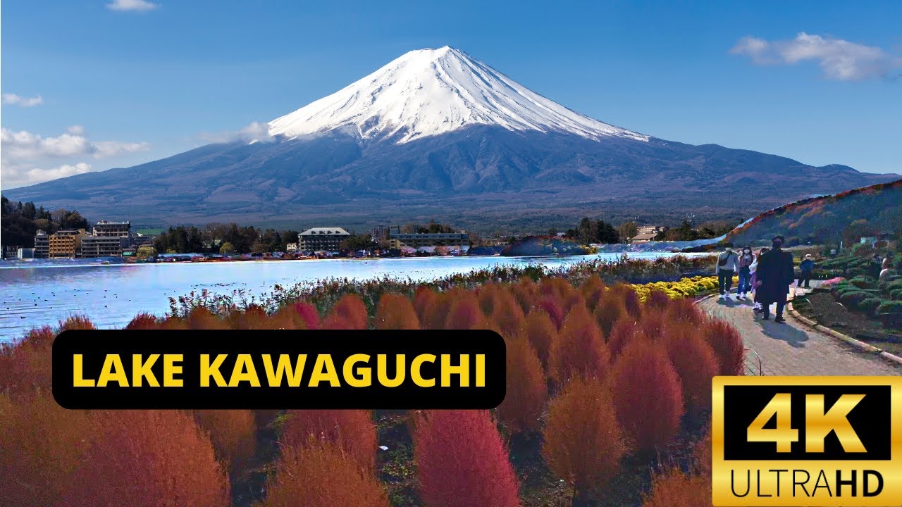 LAKE KAWAGUCHI, JAPAN 🇯🇵 [4K] Oishi Park &mdash; The most picturesque location to see Mt Fuji