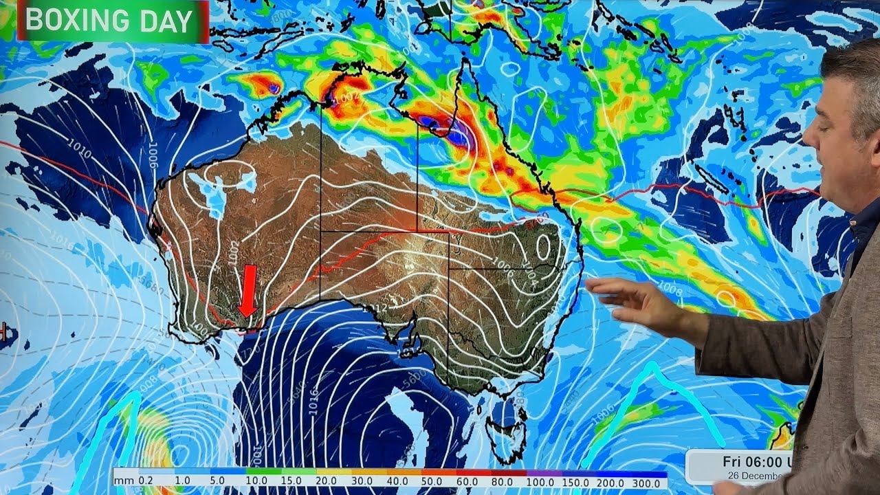 Australia's weather forecast to New Year's Eve