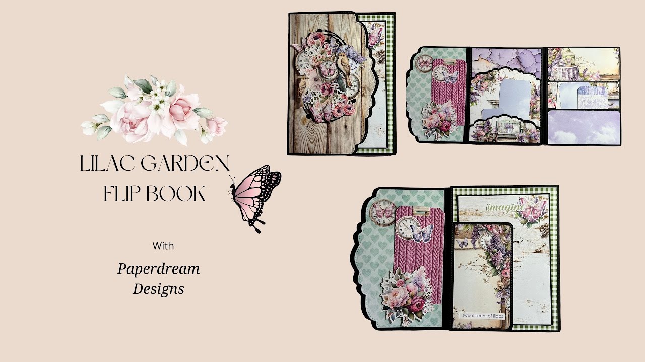 Uniquely Creative Folio Dies Lilac Garden Flip through
