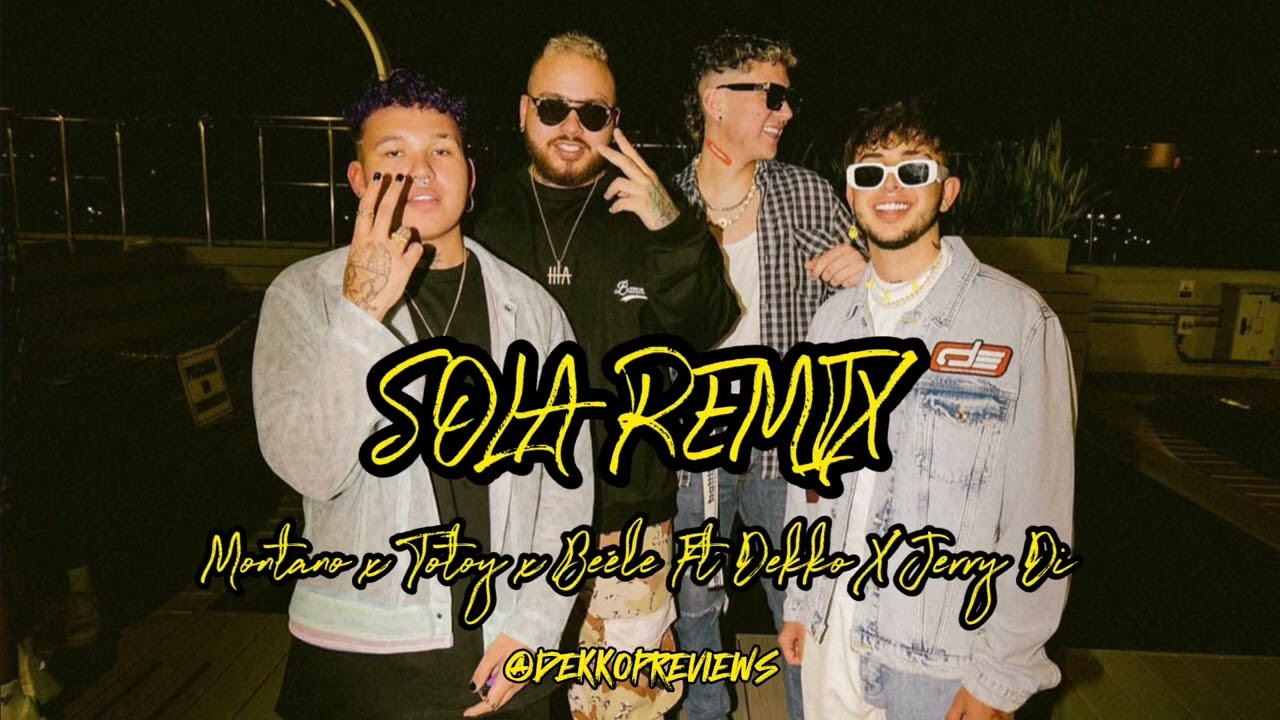 SOLA REMIX FT DEKKO ❌ JERRY DI (Audio oficial)