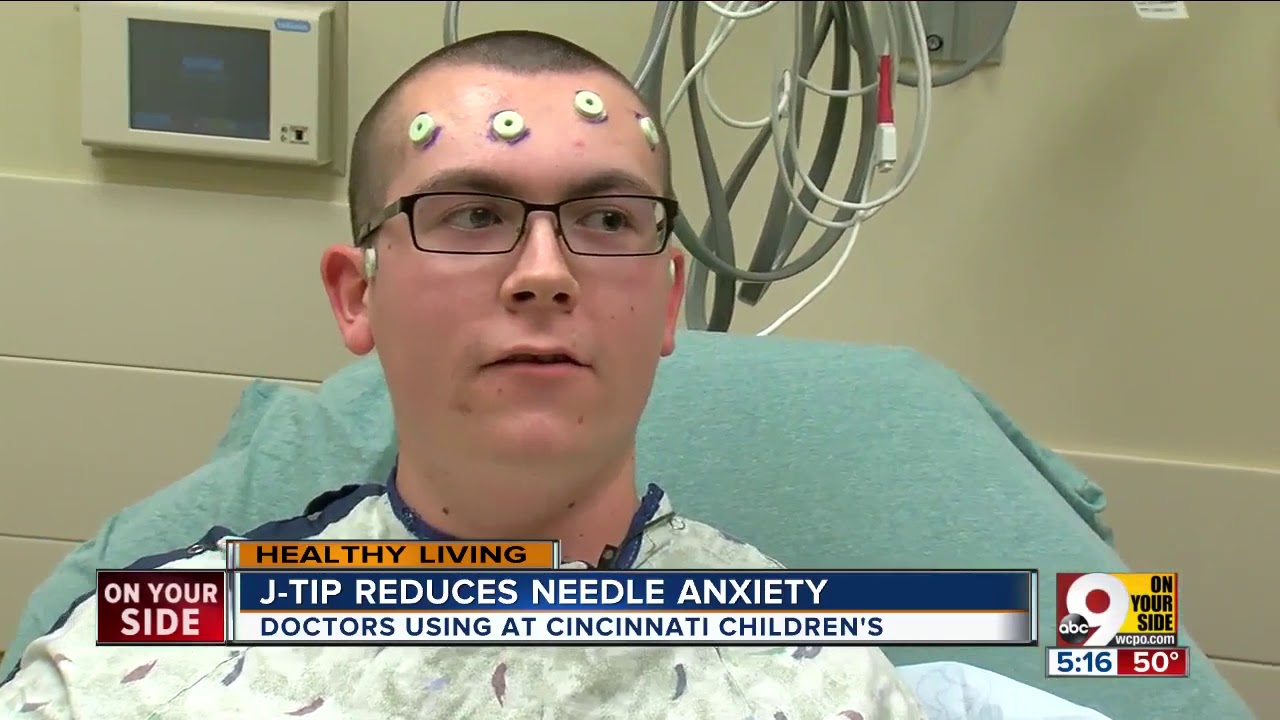 J-Tip reduces needle anxiety