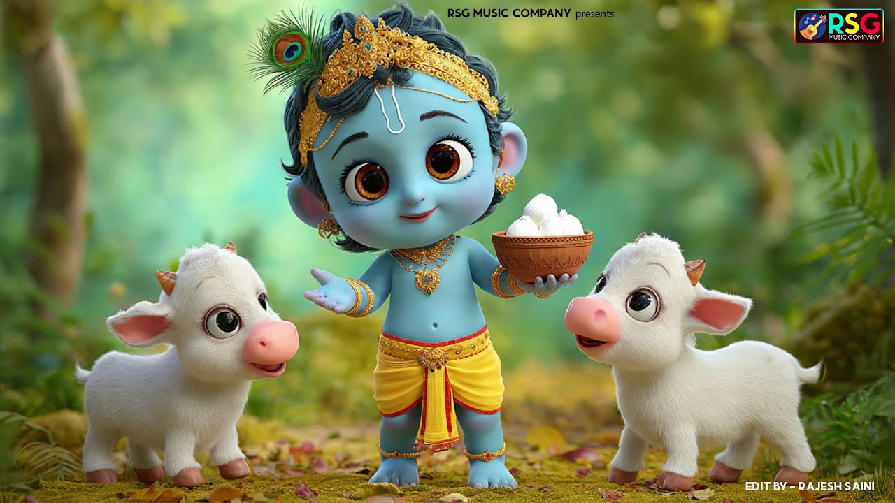 Choti Choti Gaiya, Chote Chote Gwal | छोटी छोटी गैया | #Little Krishna Bhajan - Krishna Bal Leela