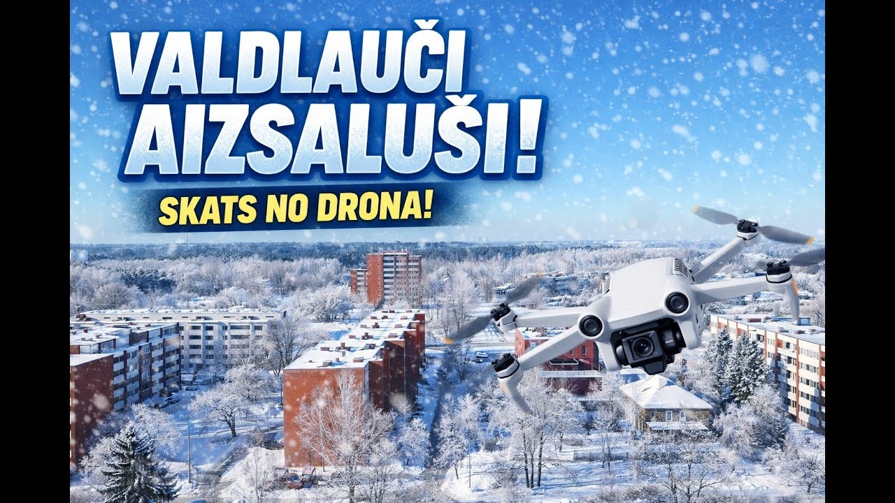 Ziemas Valdlauči no putna lidojuma | A Beautiful Frozen Winter in Latvia