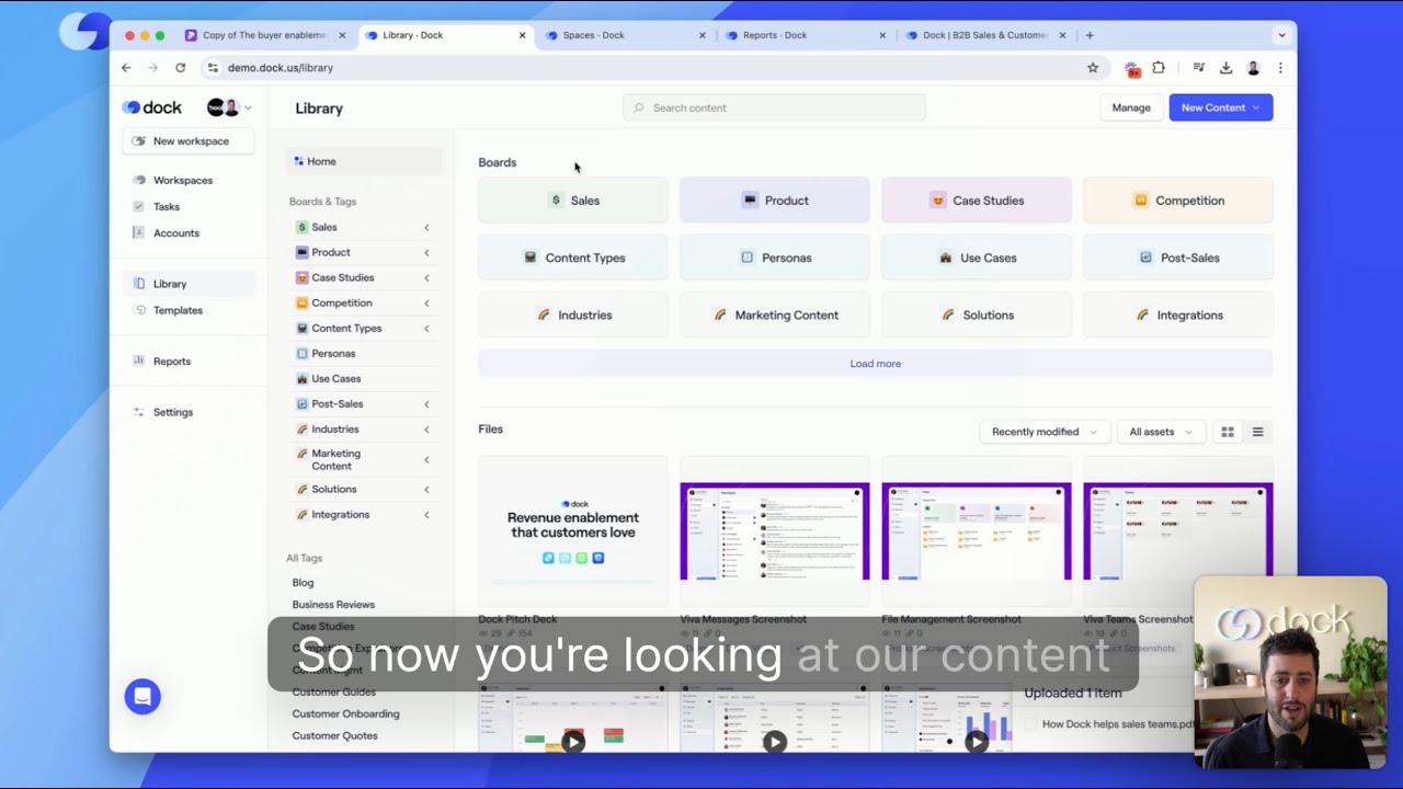 Content Management for Revenue Teams (Why Dock is an Alternative to Seismic, Highspot & GDrive)