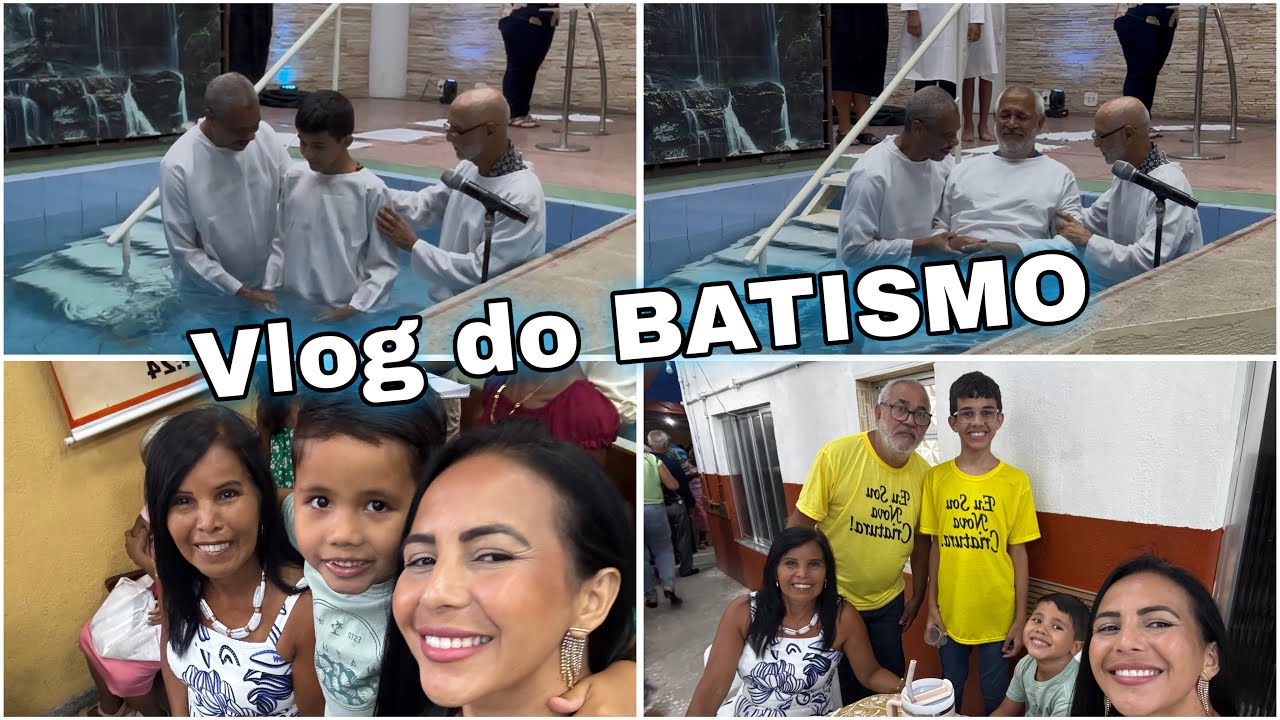 Vlog: Batismo do MEU PAI e MEU FILHO - Jessica Vasconcelos