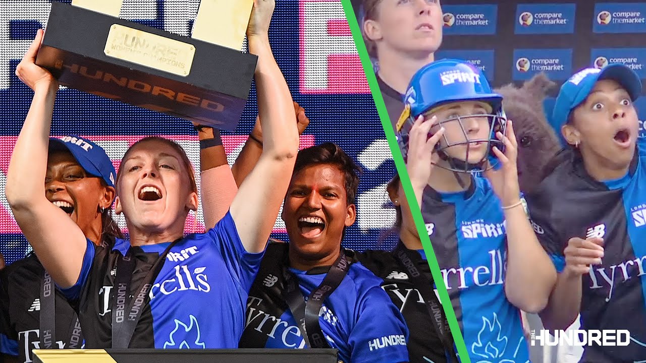 CELEBRATION SCENES 🥳 London Spirit win The Hundred for the first time 🔵