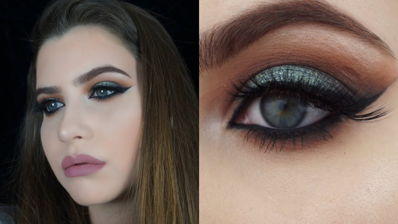Pop of Teal Smokey Eye | Full Face Makeup Tutorial