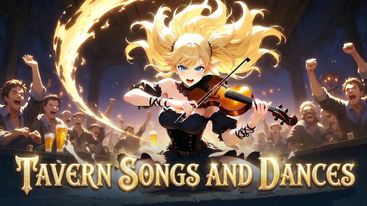 TAVERN SONGS AND DANCES: 1 Hour Fantasy Folk Music | Bard Songs for RPG, D&D & Medieval Ambience