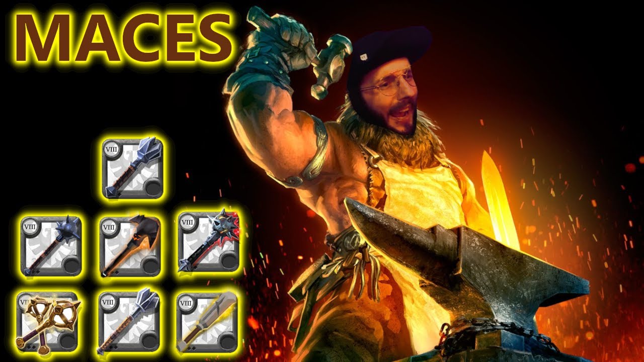 Get a kill with EVERY MACE - Albion Online