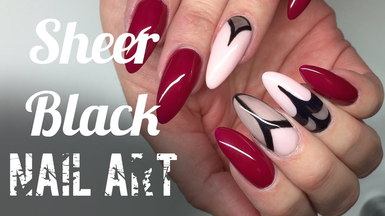 Sheer Black Nails | Rajstopka na paznokciach || My Wonderland