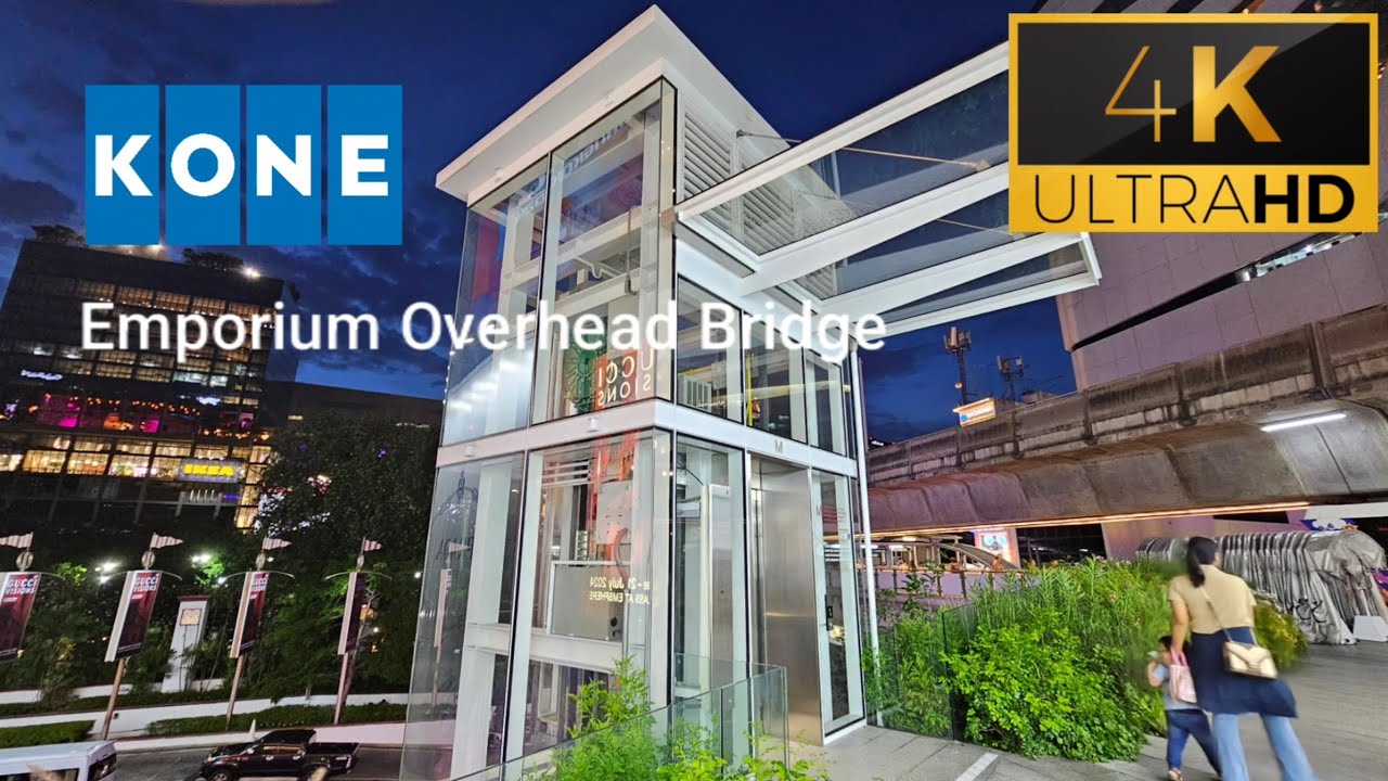 Brand new KONE N MonoSpace DX lift at Emporium Overhead Bridge