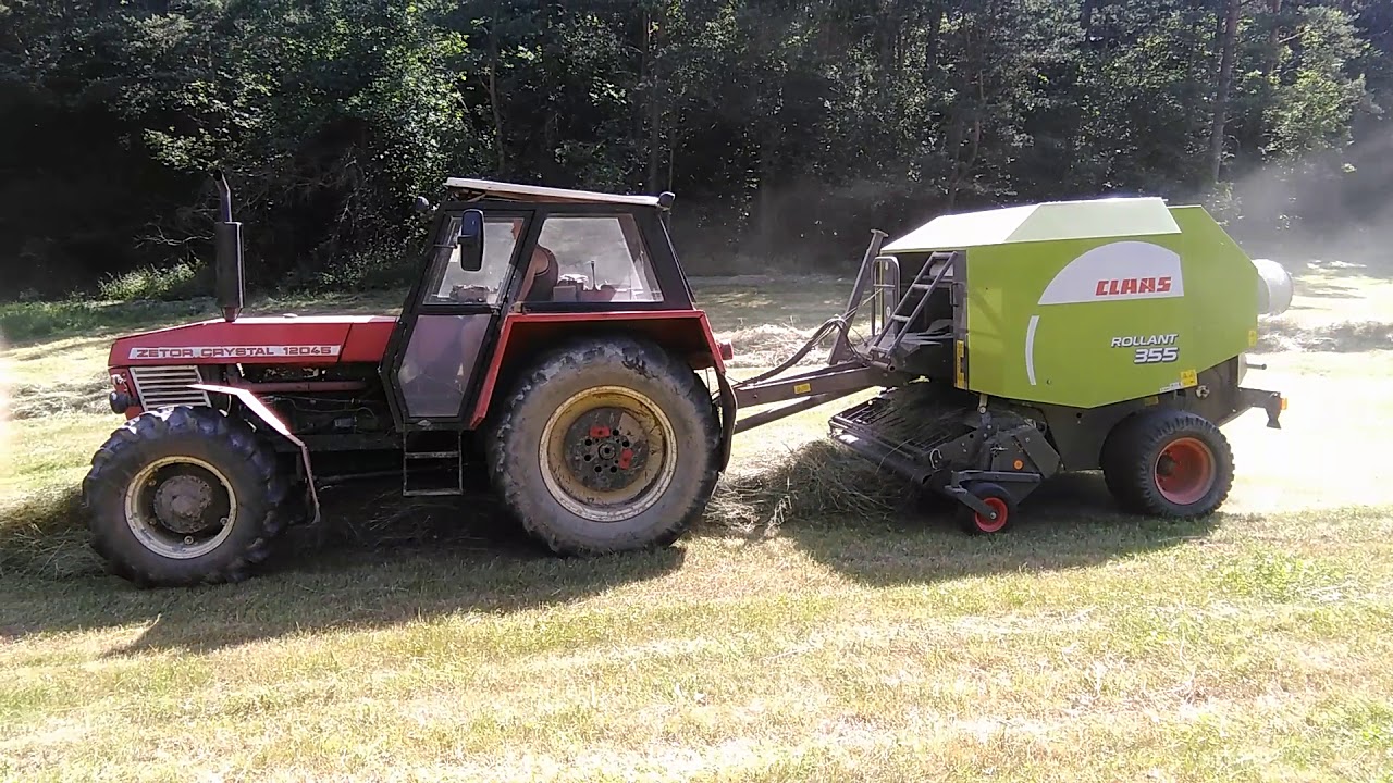 Zetor12045 a Claas rollant 355 RC