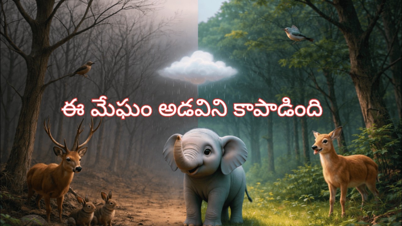 చిన్న మేఘం చేసిన అద్భుతం 🌧️ | చిన్న సహాయం పెద్ద మార్పు | Telugu Moral Story for Kids @BESTBUDDIEES 