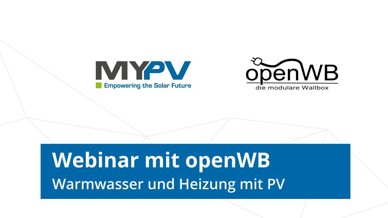 Partnerwebinar my-PV / openWb