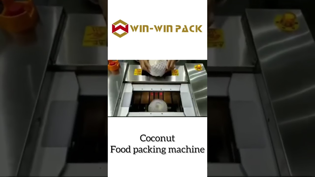 Chain supermarket food packaging machine packaging products on trays or without trays